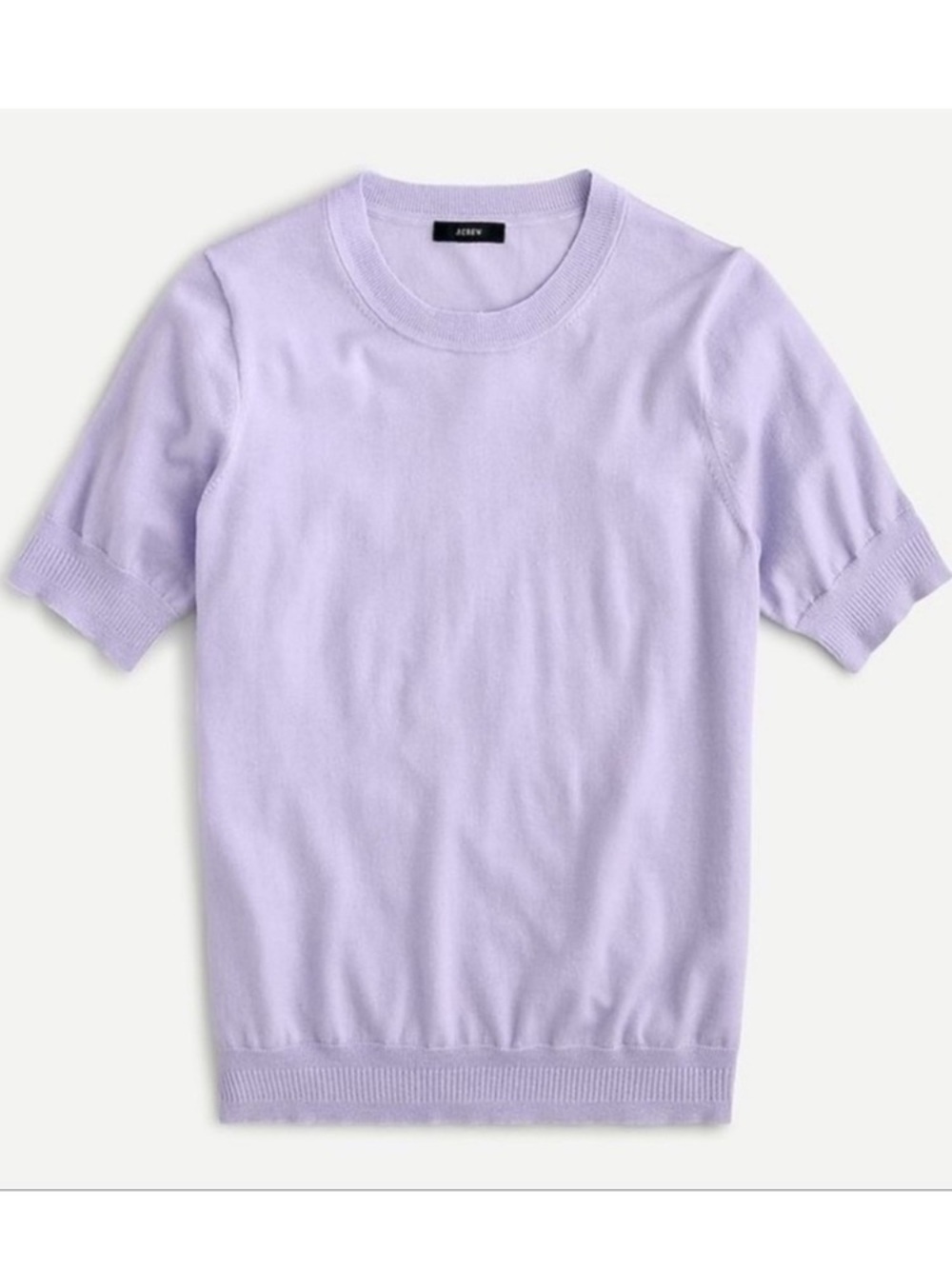 J. Crew short sleeve silk-blend crewneck sweater. Size S